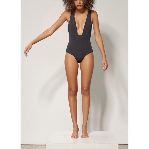 MARA HOFFMAN BLACK AUDREY ONE PIECE SWIMSUIT - Picture 10 of 10